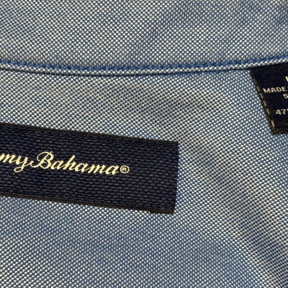 Tommy Bahama Men’s Shirt Five O'Clock Light Blue Polo - Picture 5 of 9